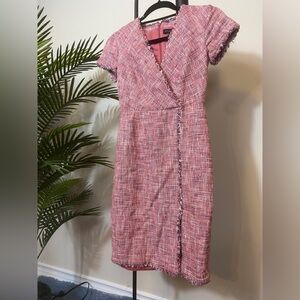 Banana republic red and pink dress casual or office attire
